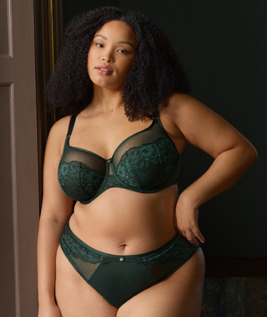 Sculptresse Josephine High Leg Brief - Forest Green